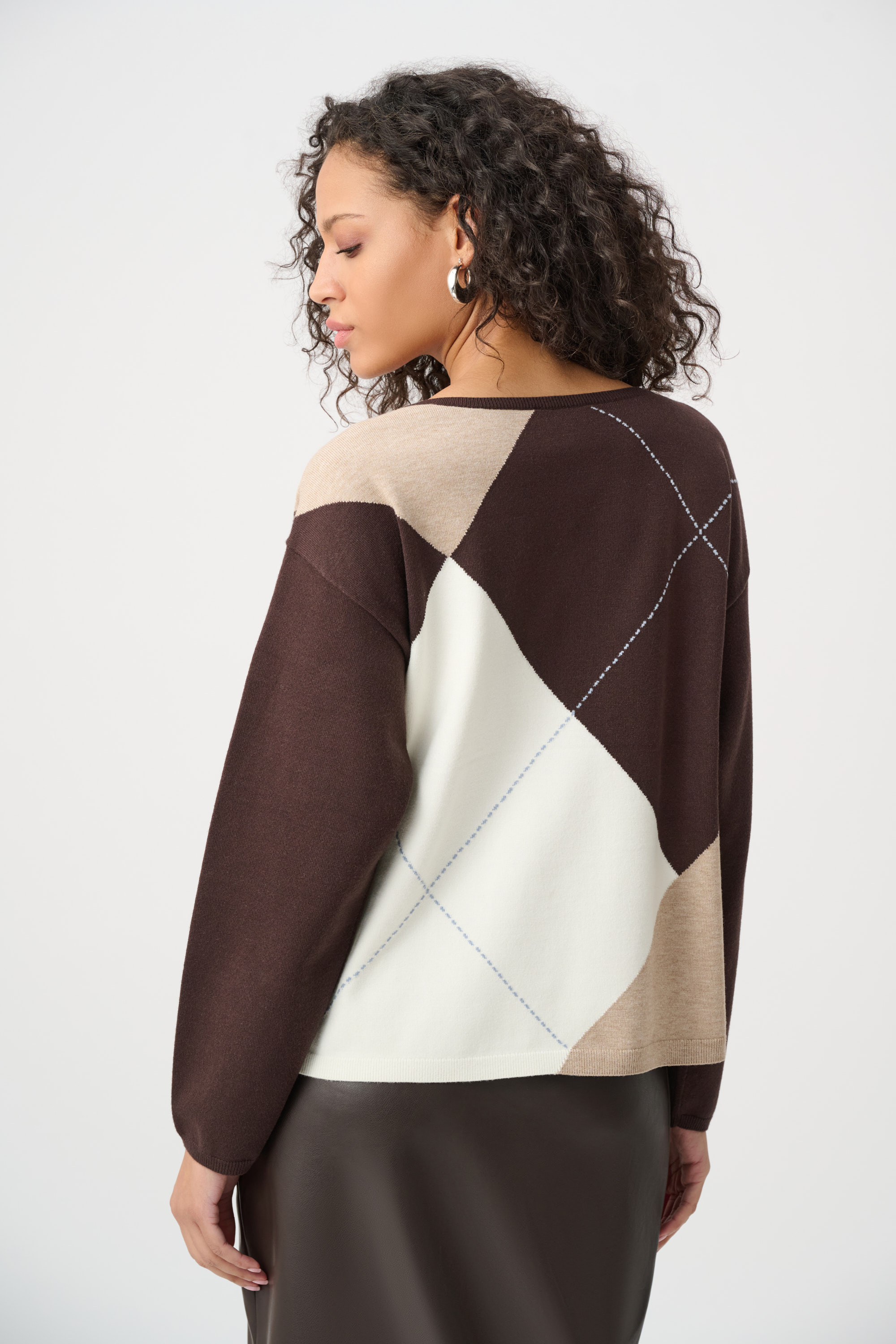 Chandail motif Argyle – JOSEPH RIBKOFF