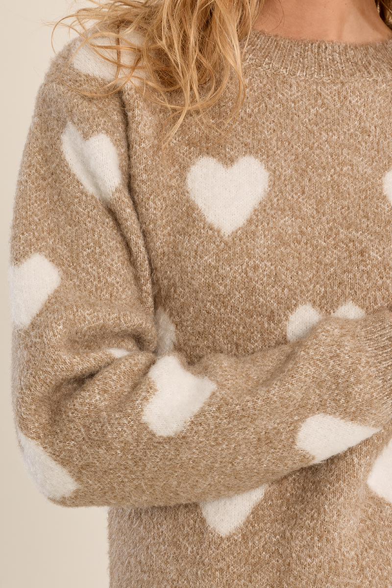 Pull à motif coeur - MOLLY BRACKEN