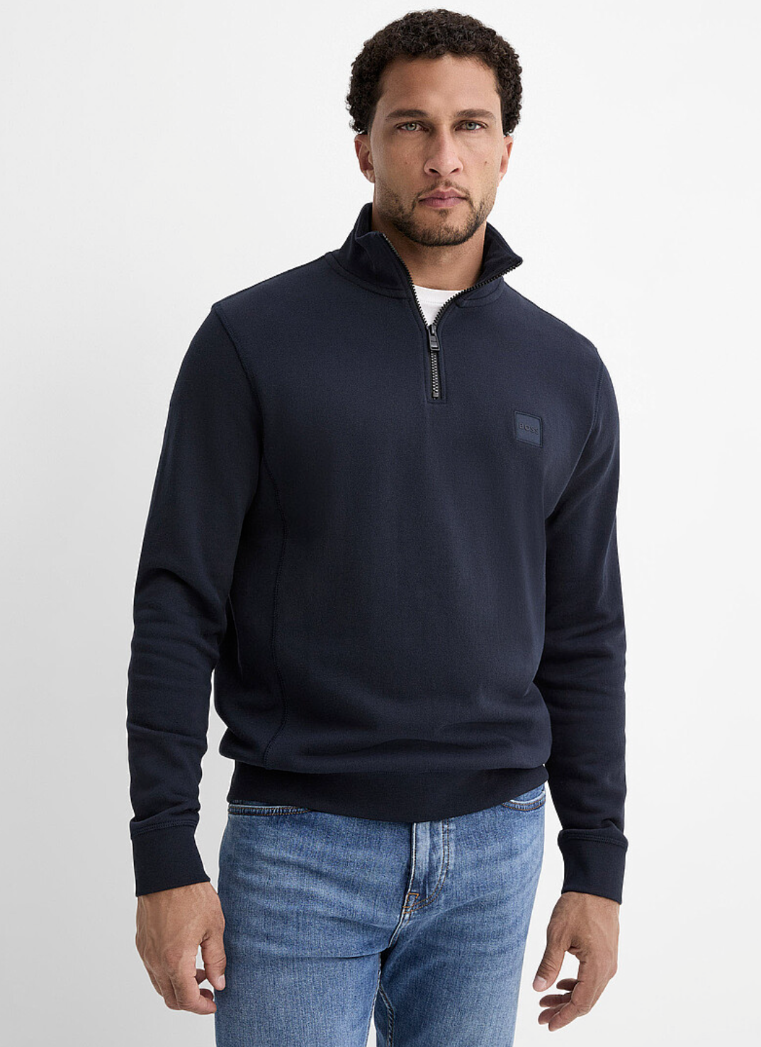 Sweatshirt col zippé Zetrust - HUGO BOSS - 50468926 - Hugo Boss