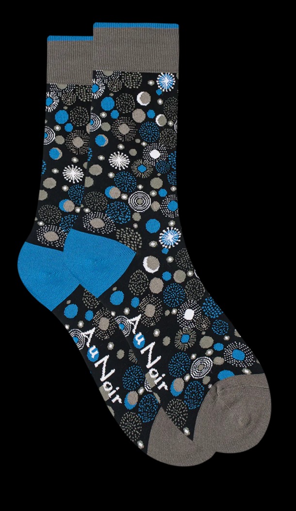 Chaussettes avec motifs - AU NOIR - ANA-291 - AU NOIR