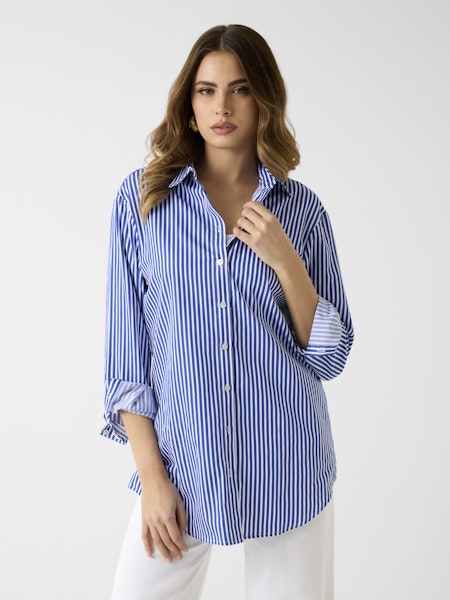 Chemisier oversized manches longues Tecla – GUESS - W6GH39W1849 - Guess
