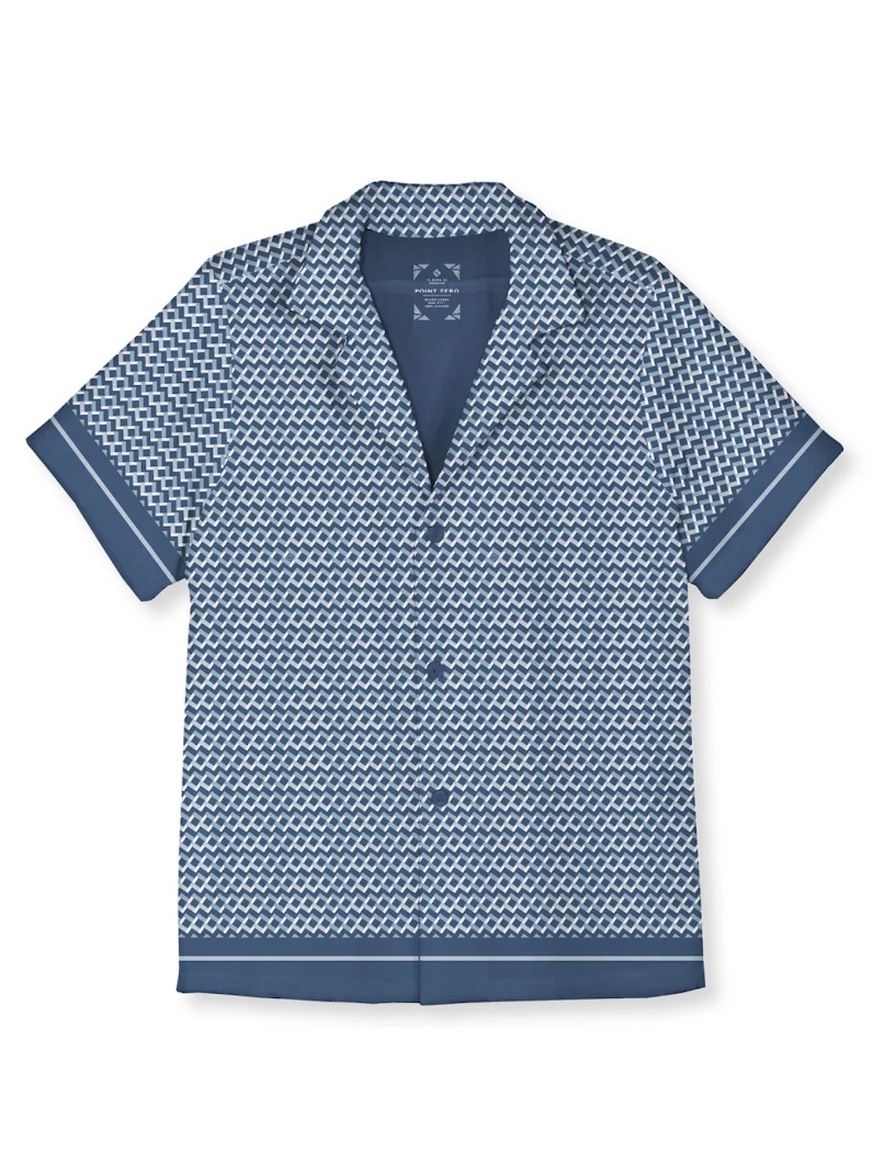 Chemise manches courtes à motifs - POINT ZÉRO - 7264952 - POINT ZERO
