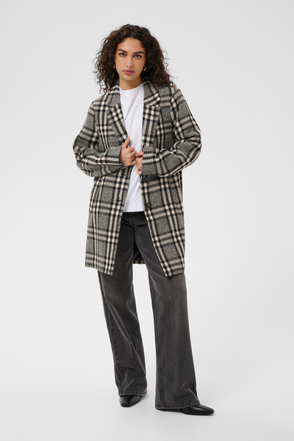 Manteau à carreaux Vibeke – KAFFE