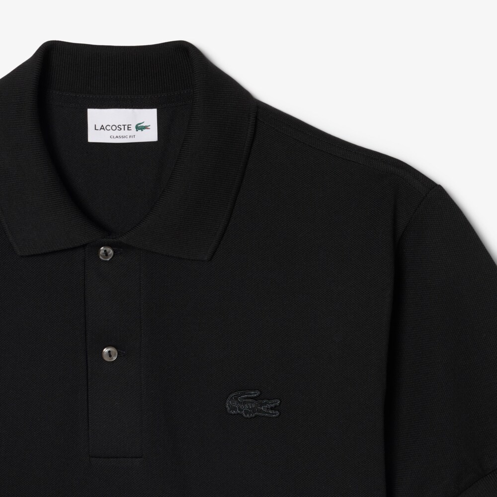 Polo Piqué avec crocodile lurex - LACOSTE