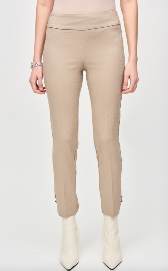 Pantalon à enfiler en jacquard texturé - JOSEPH RIBKOFF