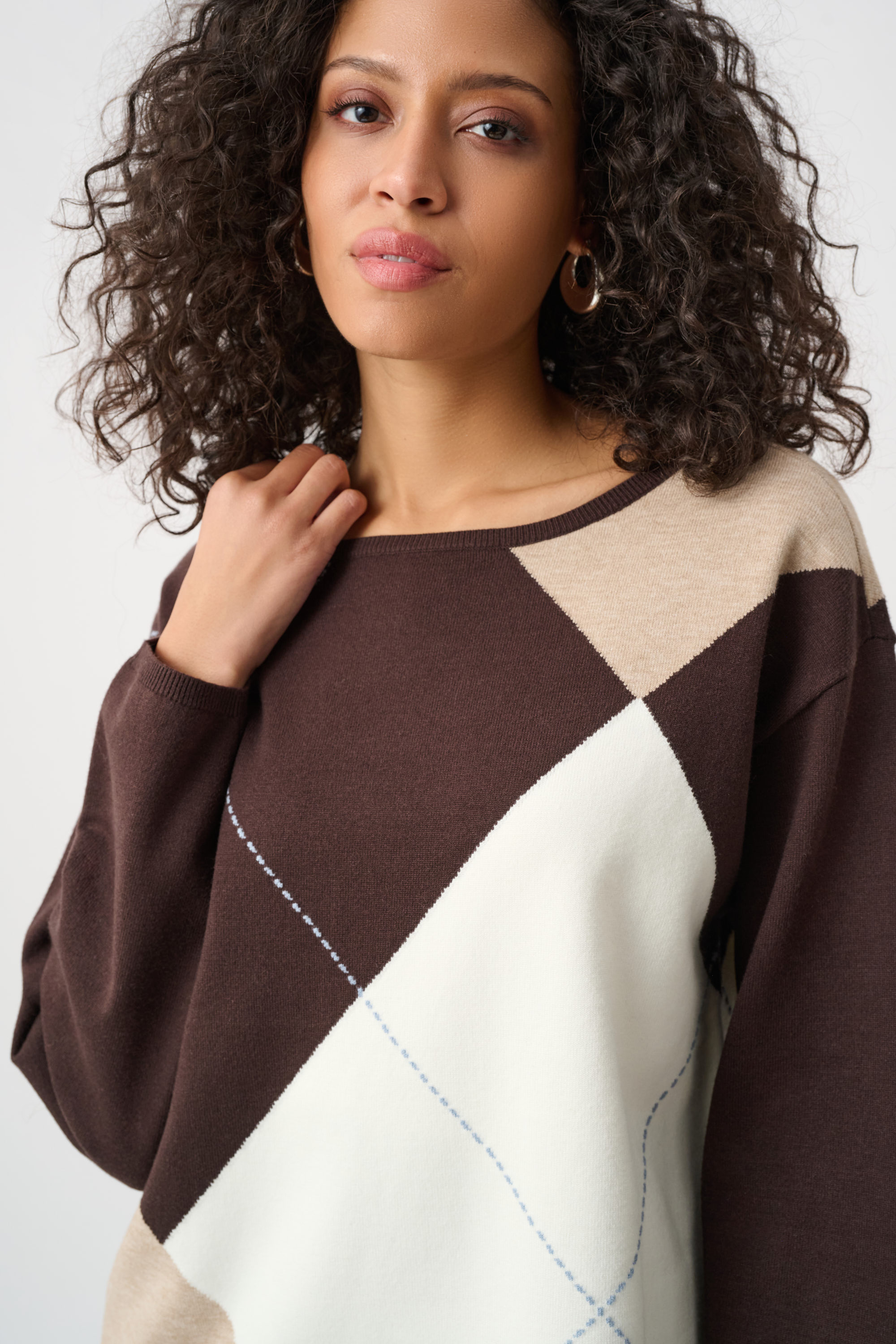 Chandail motif Argyle – JOSEPH RIBKOFF
