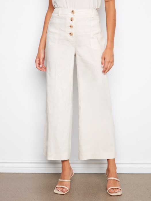 Pantalon en lin stretch – CHARLIE B - C5751-100 - Charlie B