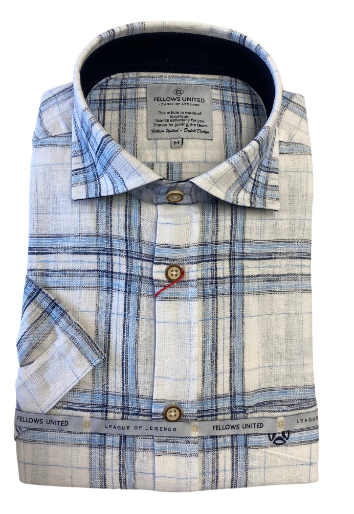 Chemise à carreaux manches courtes- FELLOWS UNITED - 6635 - Fellows United