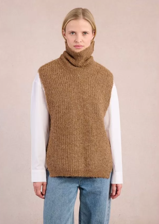 Tricot col roulé sans manches – MOLLY BRACKEN