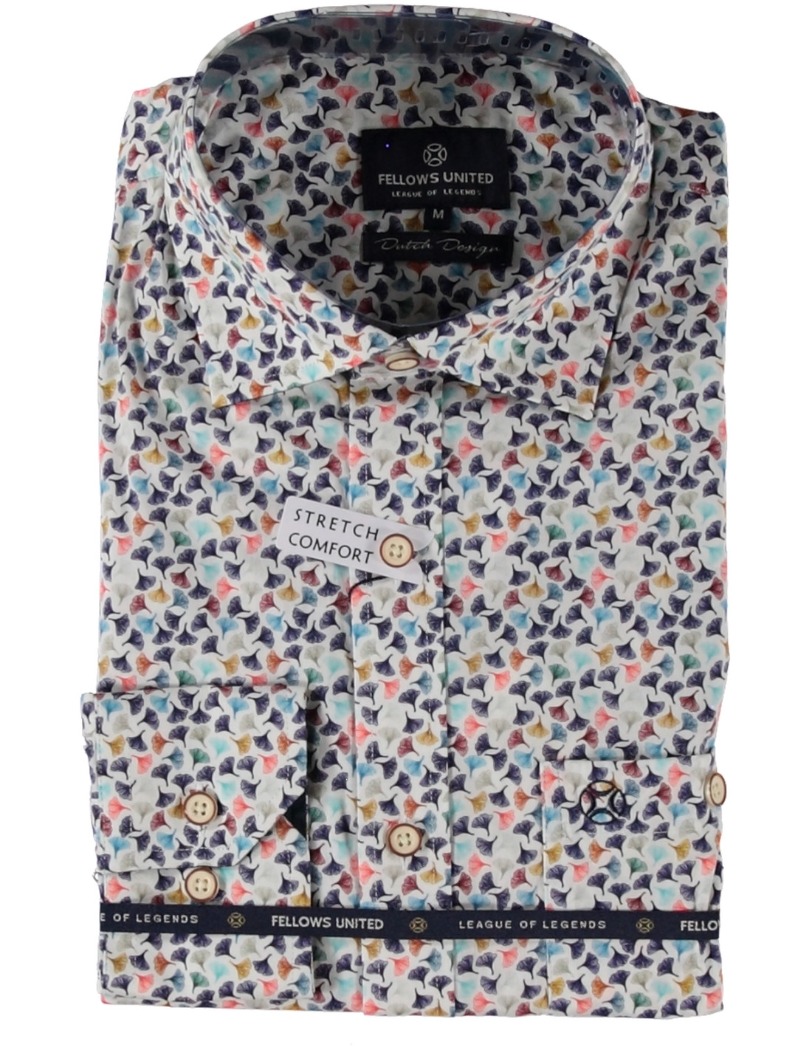 Chemise à manches courtes feuilles - FELLOWS UNITED - 17515 - Fellows United