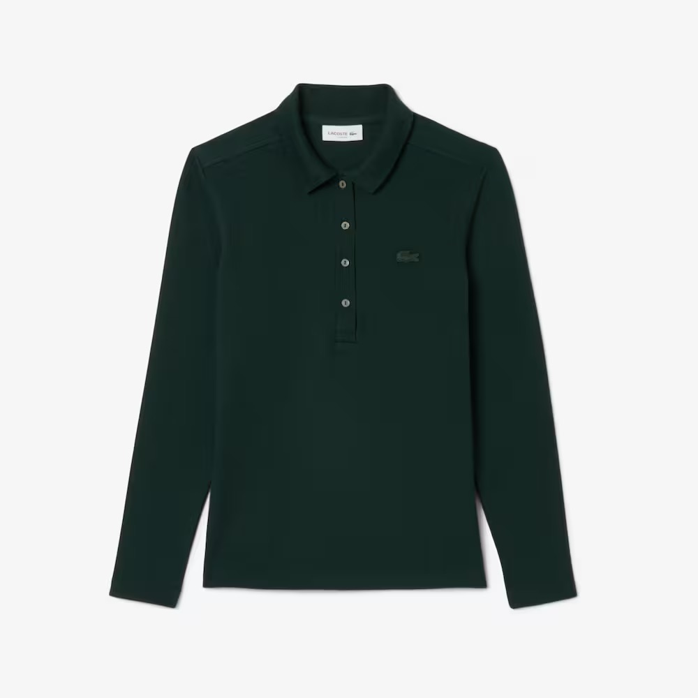 Polo slim fit manches longues - LACOSTE