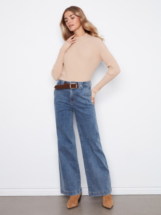 Jean avec ceinture amovible – CHARLIE B