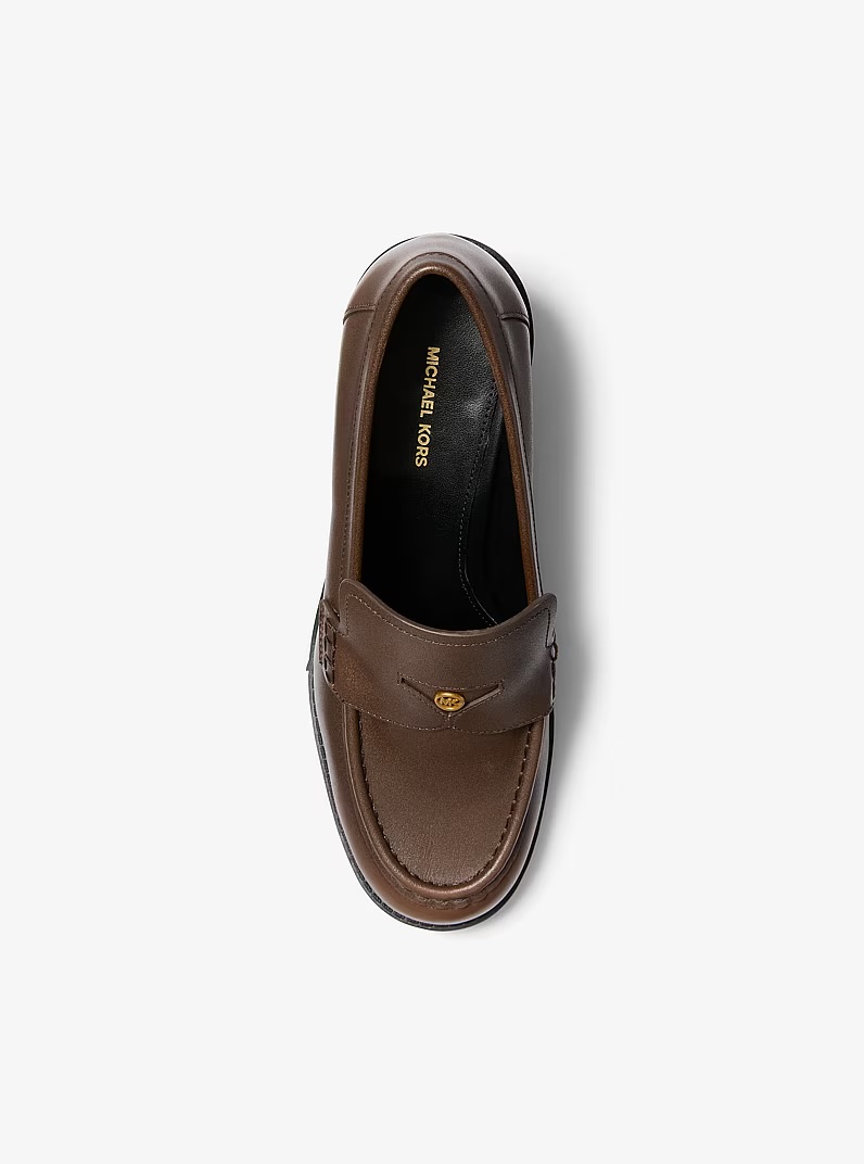 Chaussures en cuir Jennings à talon bloc - MICHAEL KORS 
