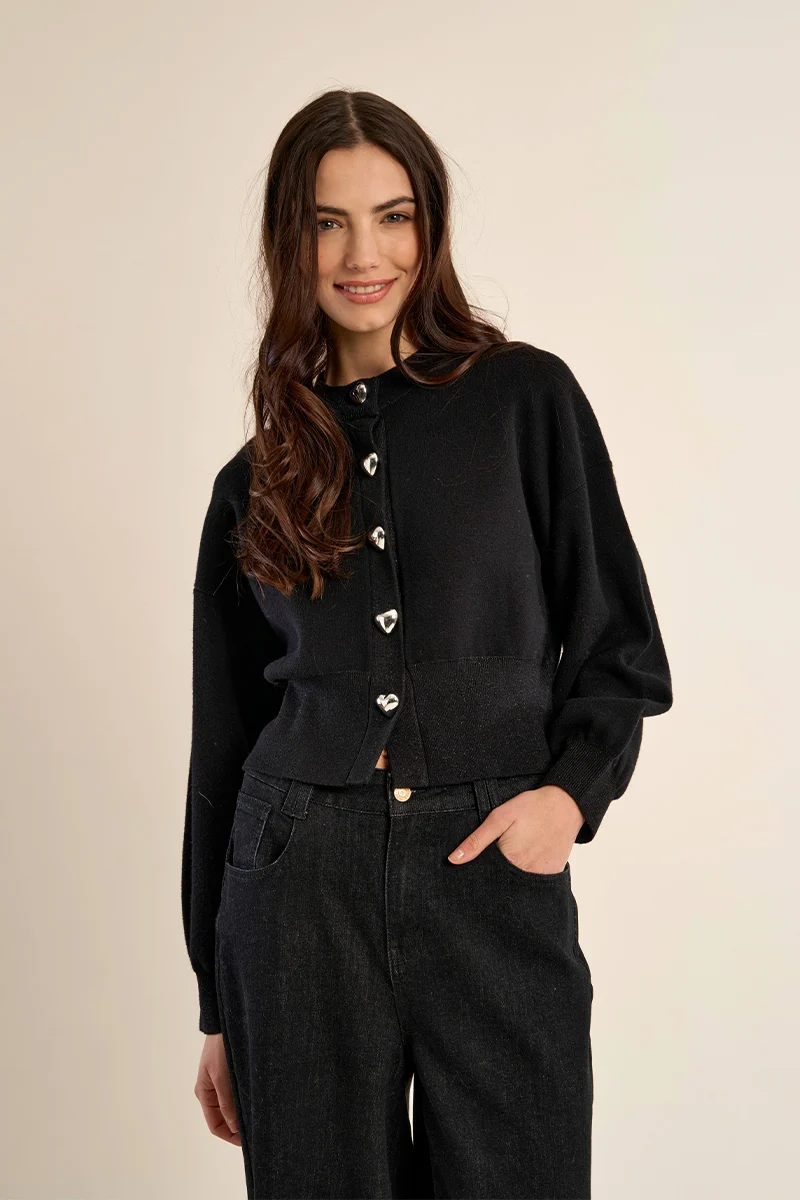 Cardigan à boutons cœur – MOLLY BRACKEN - LA2063 - Molly Bracken