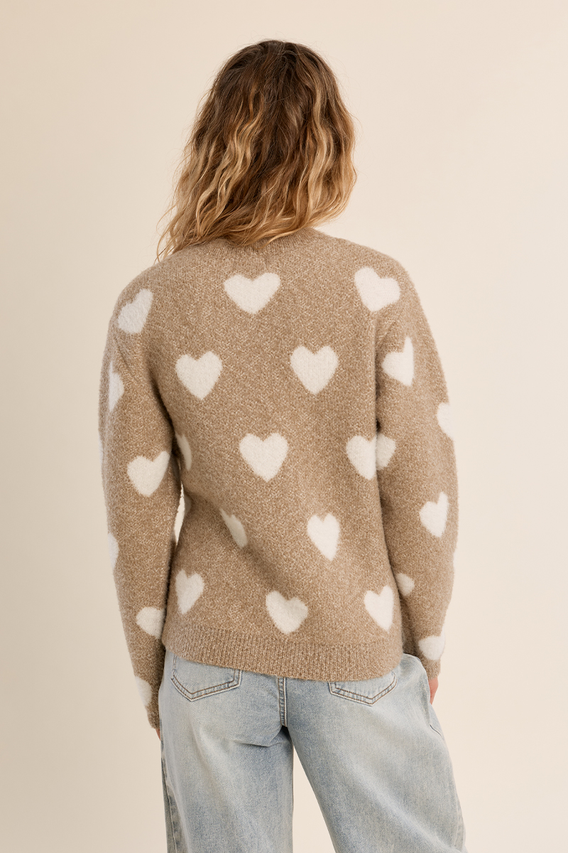 Pull à motif coeur - MOLLY BRACKEN
