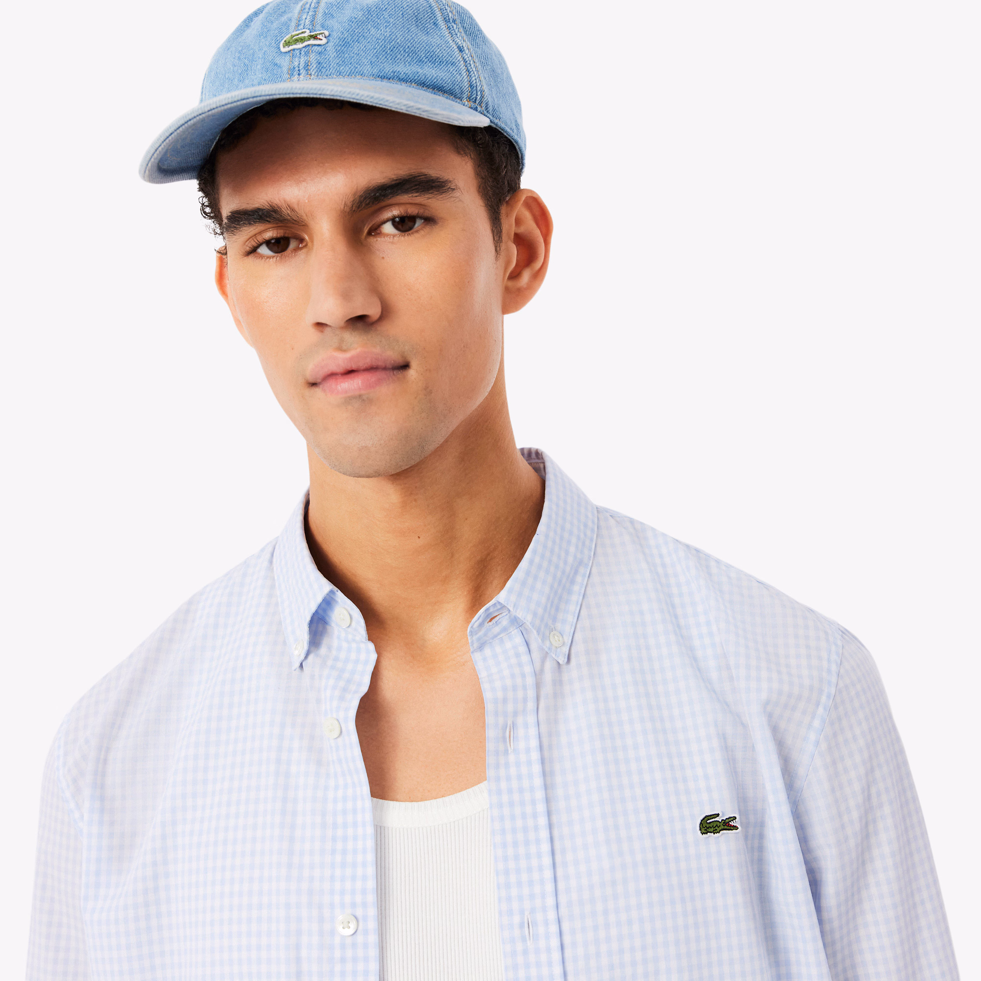 Chemise en popeline coupe régulière – LACOSTE