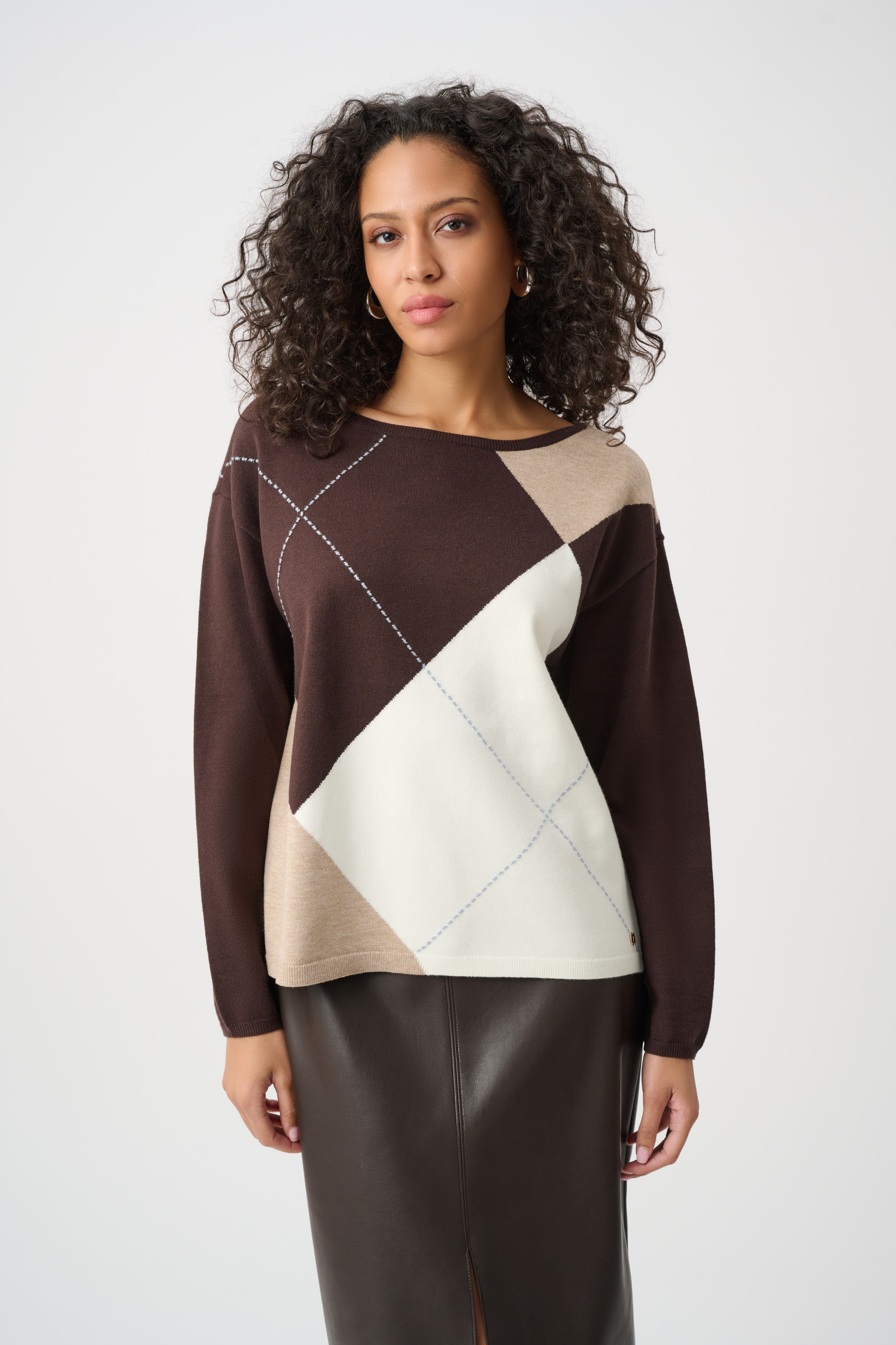 Chandail motif Argyle – JOSEPH RIBKOFF - 263948 - Joseph Ribkoff