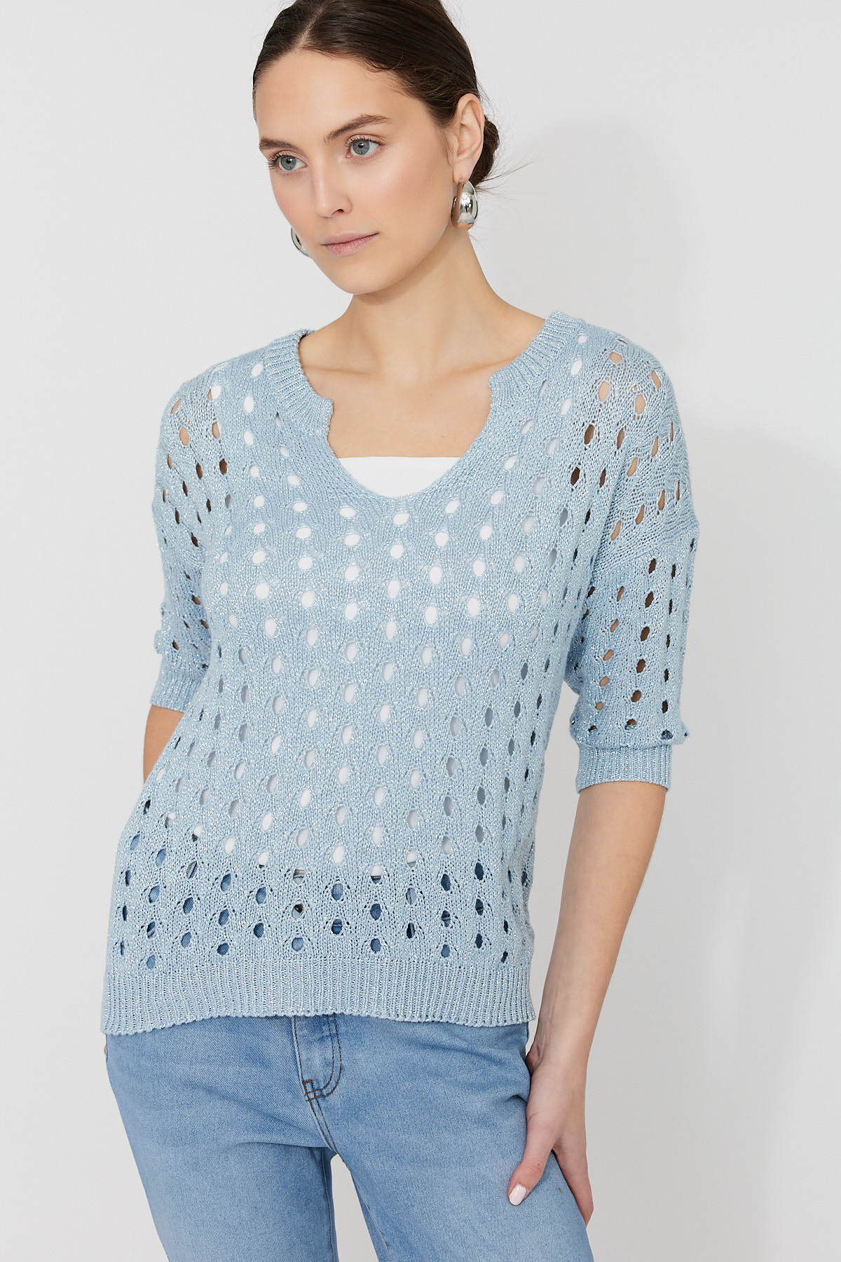 Pull tricot léger confortable – FRANK LYMAN - 261611 - Frank Lyman