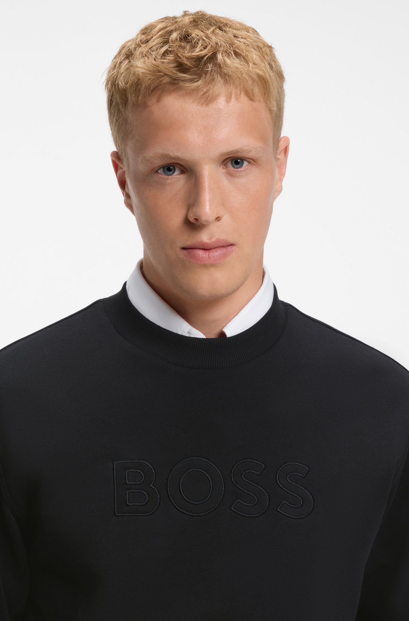 Chandail ouaté relaxed-fit avec logo – HUGO BOSS