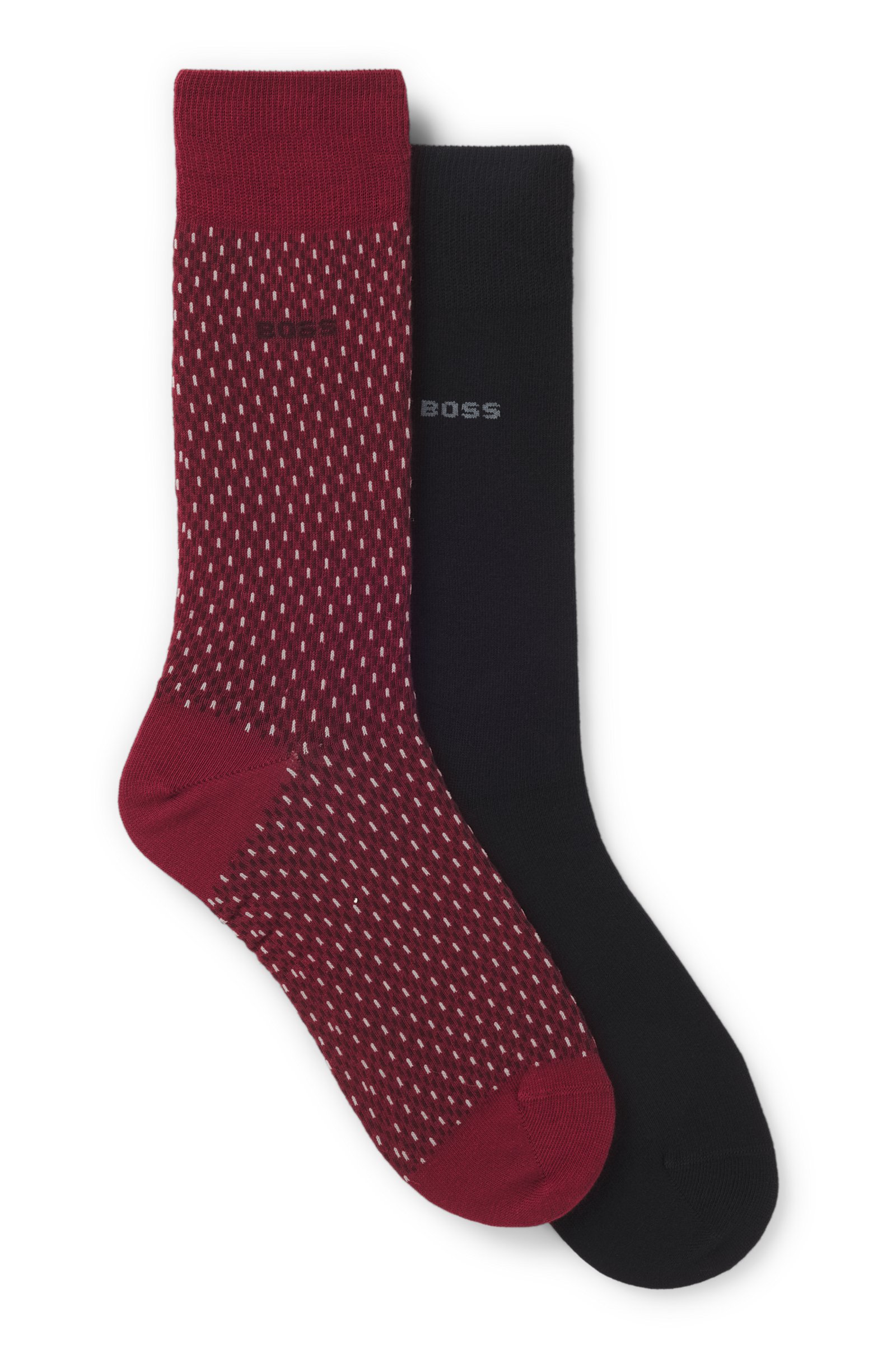 Lot de deux paires de bas mi-mollet – HUGO BOSS - 50487872 - Hugo Boss