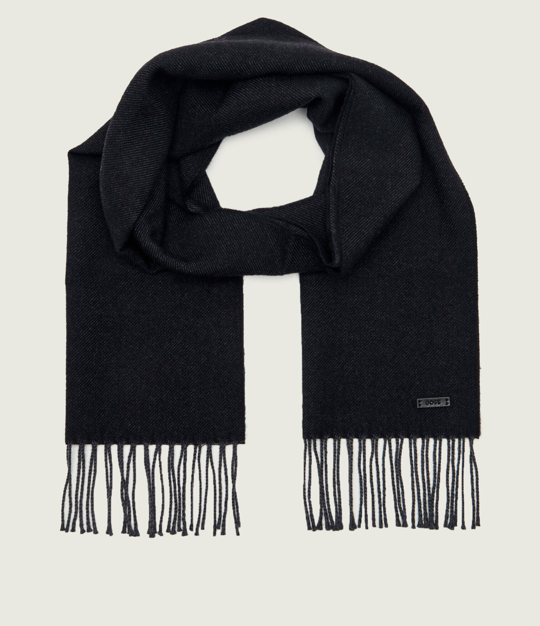 Foulard réversible en laine avec logo – HUGO BOSS - 50572414 - Hugo Boss