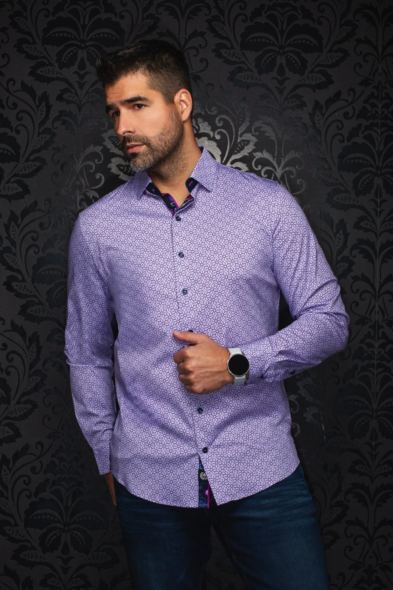Chemise élégante Nelumbo – AU NOIR