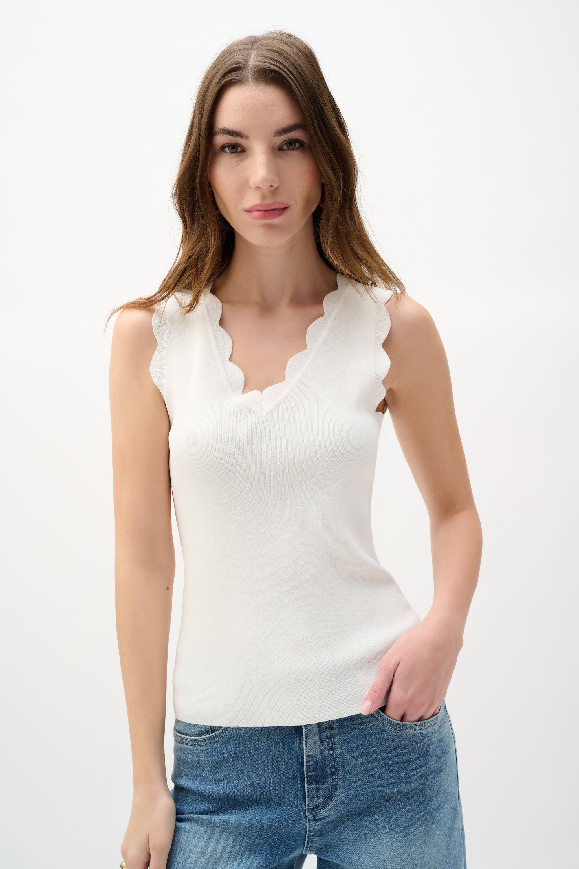 Ensemble ajusté boléro cardigan et débardeur – JOSEPH RIBKOFF