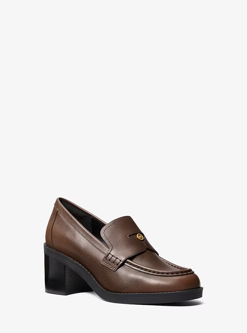 Chaussures en cuir Jennings à talon bloc - MICHAEL KORS - 40F6JNMP2L - Michael Kors