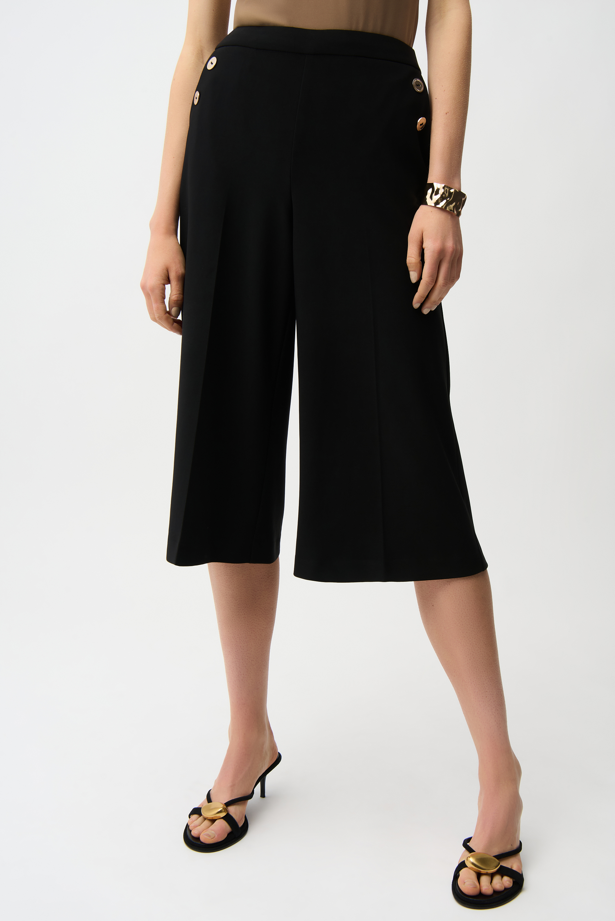 Pantalon jambe large taille mi-haute – JOSEPH RIBKOFF - 261105 - Joseph Ribkoff