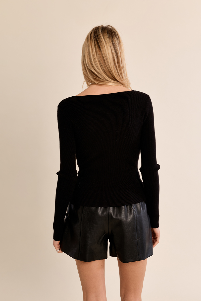 Chandail ajusté détails dorés – MOLLY BRACKEN