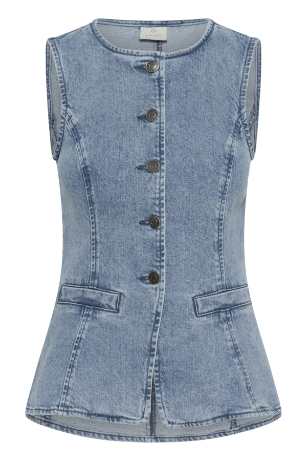 Veste sans manches en denim Vallis – KAFFE
