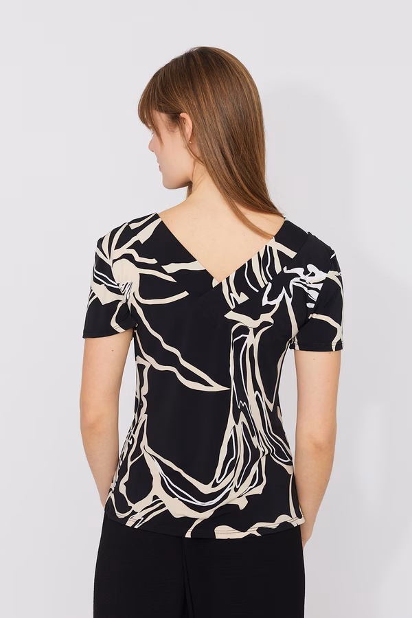 Chandail floral col en V – FRANK LYMAN