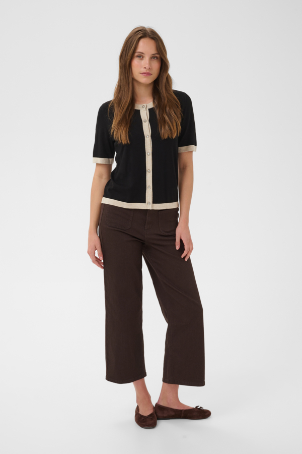Cardigan Lizza contrasté – KAFFE