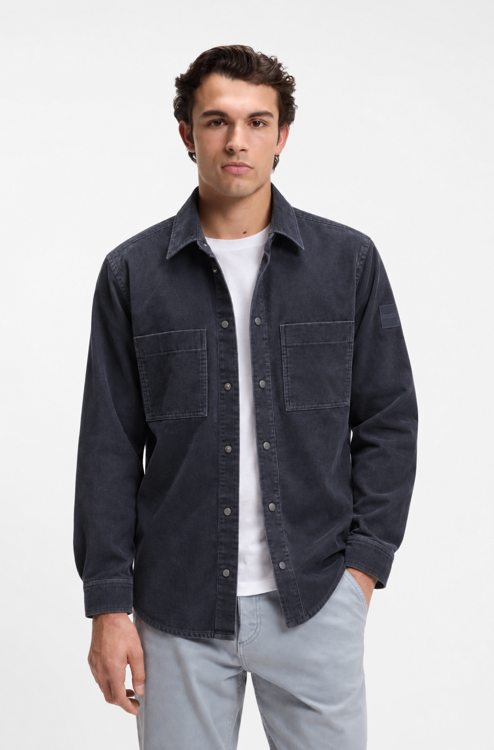 Surchemise côtelée Locky 2 – HUGO BOSS - 50570465-404 - Hugo Boss