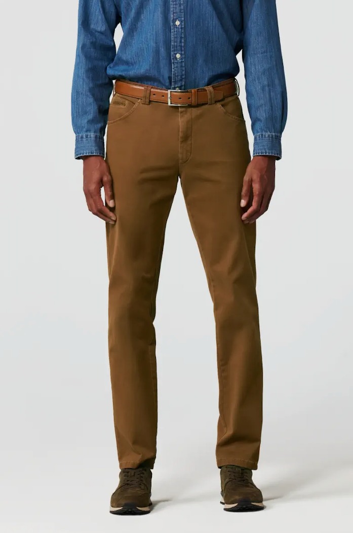 Pantalon de coton Dublin caramel 2-5604/47 - MEYER&nbsp; - 2-5604/47 - Meyer