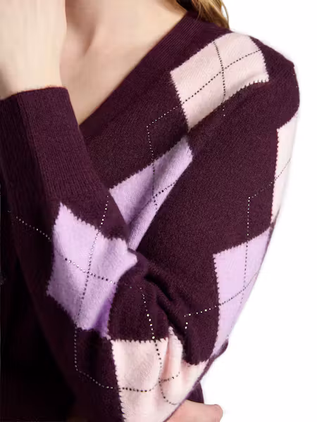 Cardigan argyle Gracie – GUESS