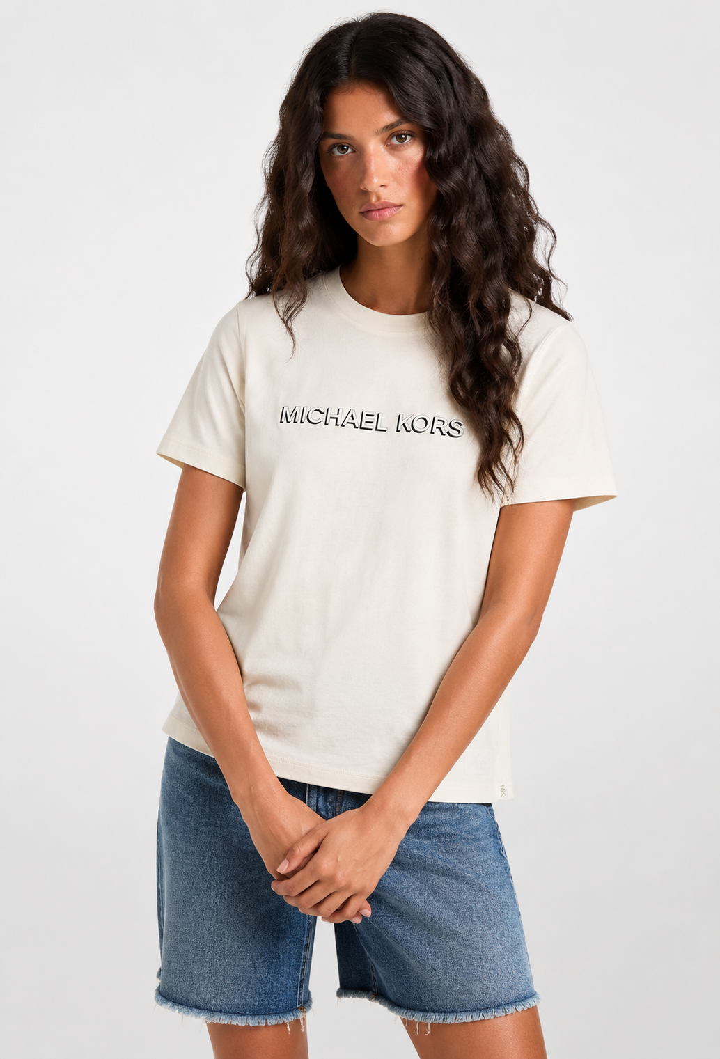 T-shirt Signature – MICHAEL KORS - MT6528597J-110 - Michael Kors