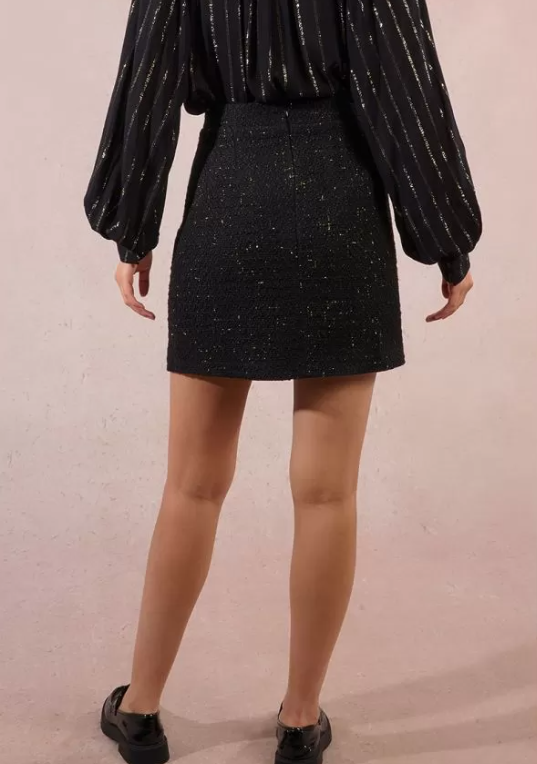 Mini-jupe en tweed - MOLLY BRACKEN