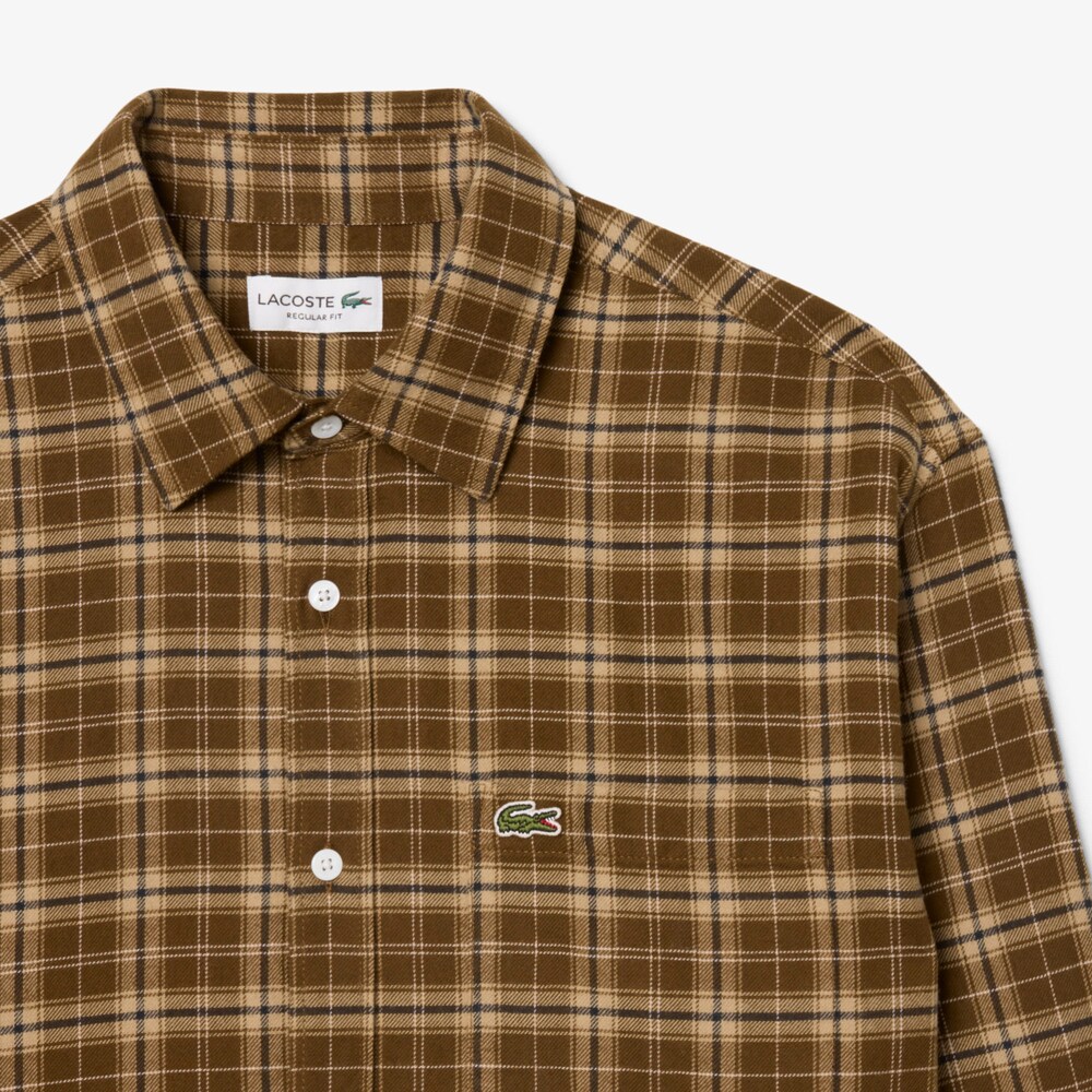 Chemise en flanelle à carreaux – LACOSTE