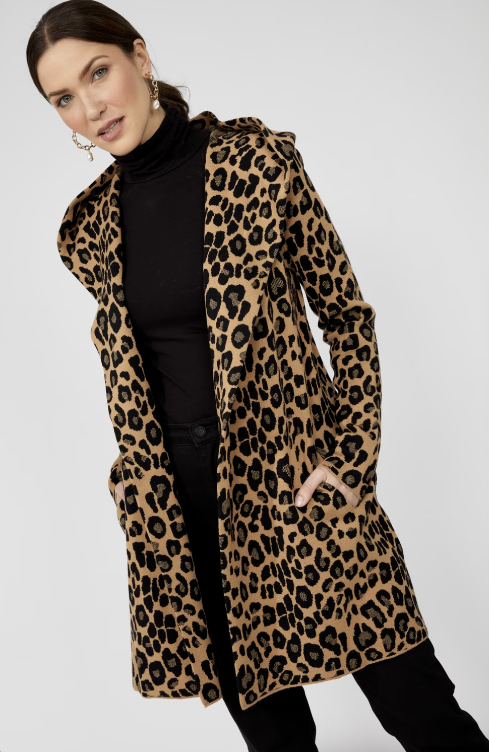 Cardigan imprimé Léopard – FRANK LYMAN - 253812 - Frank Lyman