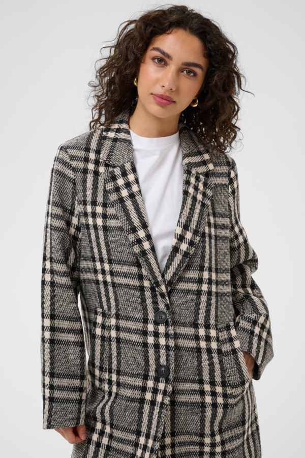 Manteau à carreaux Vibeke – KAFFE