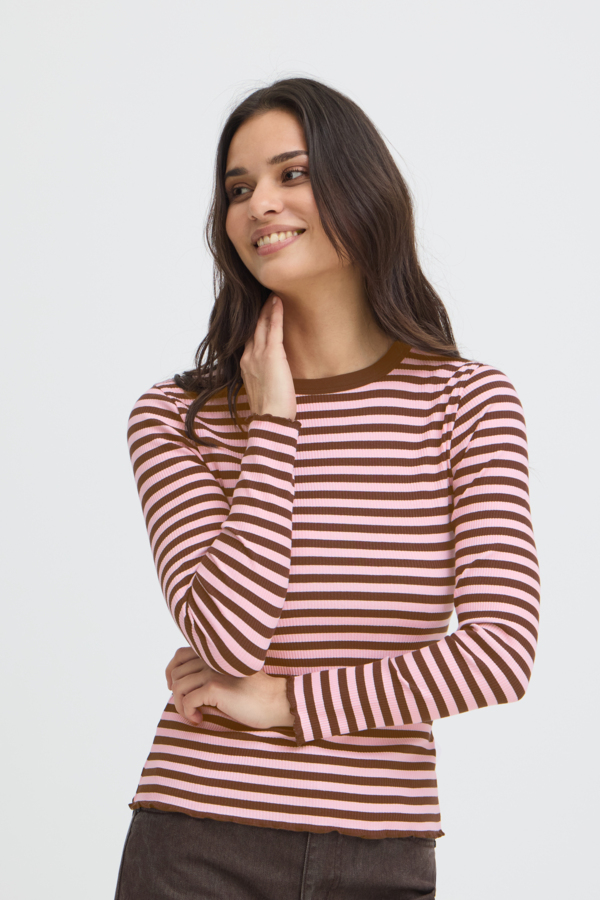 T-shirt Sinne côtelé – B.YOUNG - 20818494 - B.YOUNG