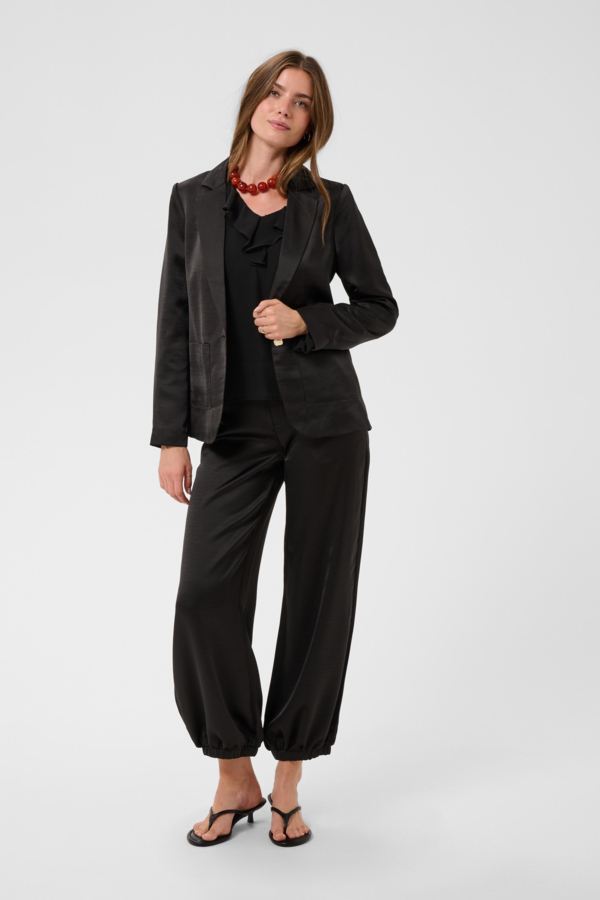 Pantalon satiné à coupe ballon Cocamia – CREAM