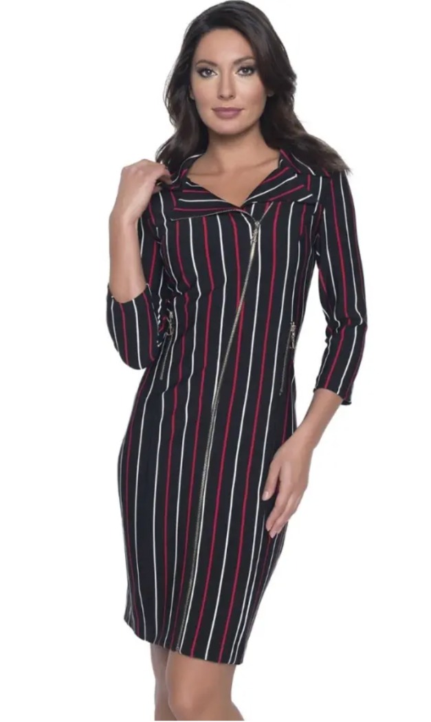 Robe ligne verticale - FRANK LYMAN - 193438 - Frank Lyman