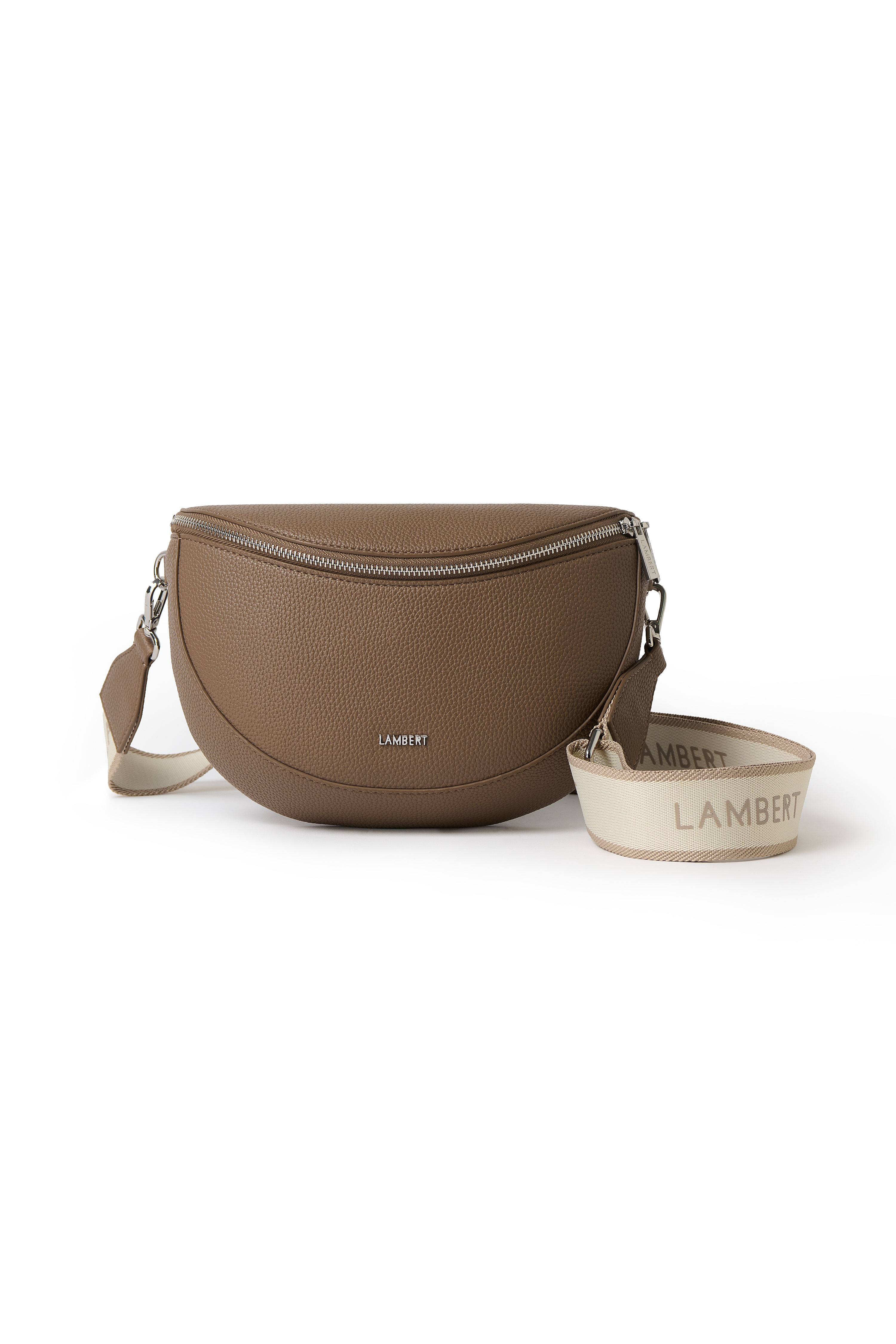 Sac banane en cuir vegan Lauren – LAMBERT - LAUREN-TAUPE-PEBR - LAMBERT