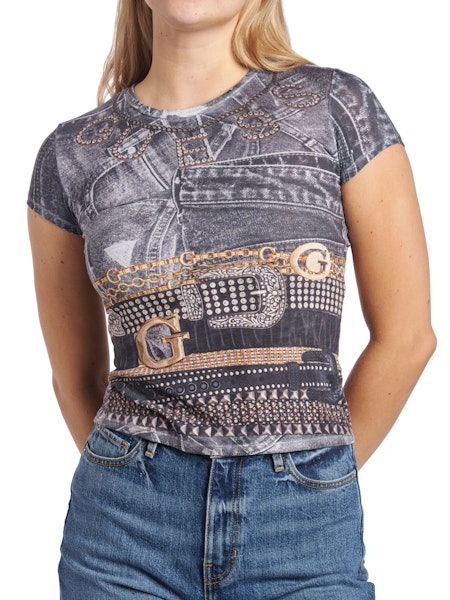 T-shirt ceinturé – GUESS - W6RI05KCCG0 - Guess