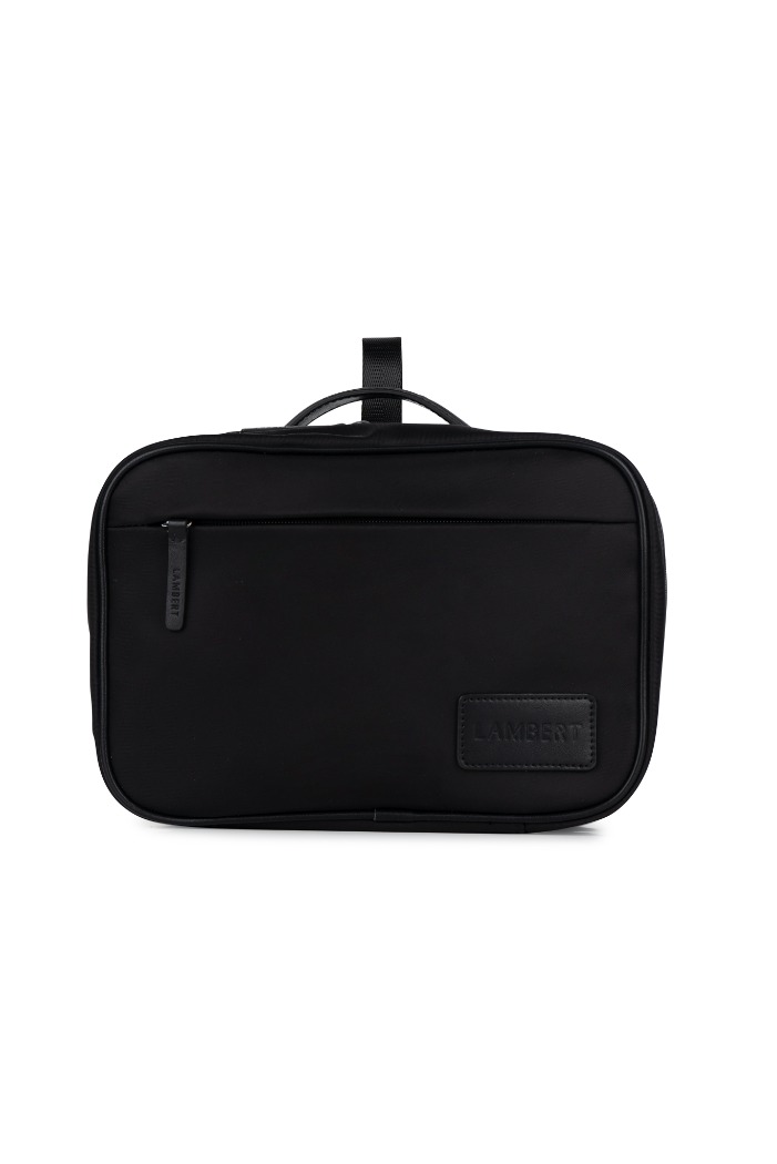 Trousse en cuir vegan CASEY - LAMBERT - CASEY-BLACK-NYLR - LAMBERT
