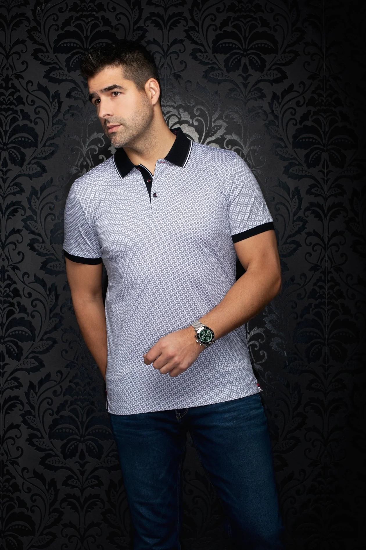 Polo texturé Seacliff – AU NOIR - SEACLIFF - AU NOIR