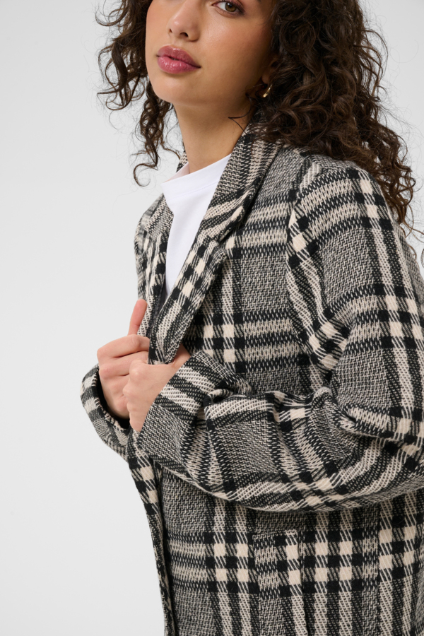 Manteau à carreaux Vibeke – KAFFE