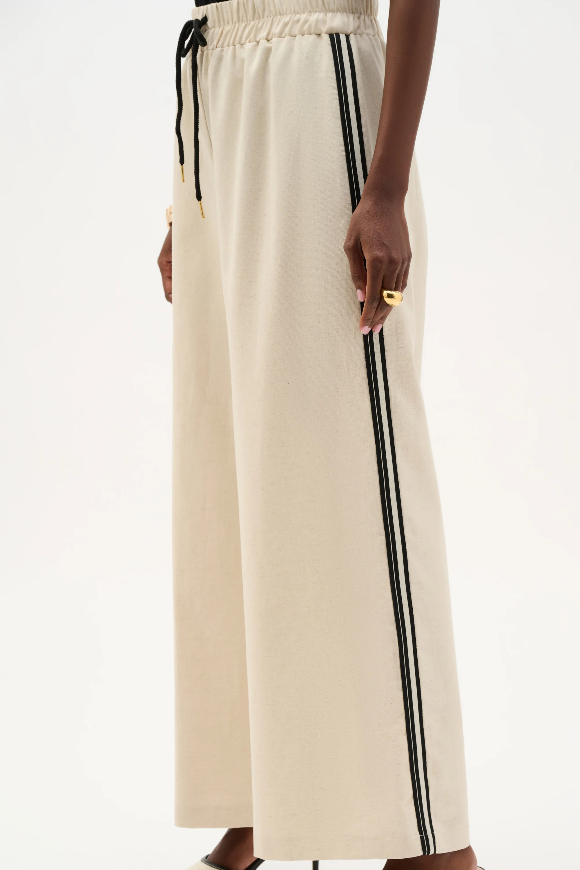 Ensemble veston droit et pantalon à enfiler en lin tissé – JOSEPH RIBKOFF